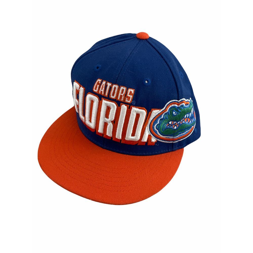 Florida Gators NCAA Blue & Orange Embroidered Wool Blend Snapback Hat Cap euc